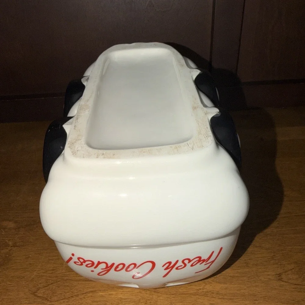 Archway Cookie Jar Home Style Cookies Ceramic White Delivery Van Vintage